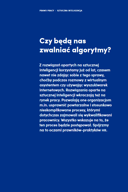 Czy będą nas zwalniać algorytmy?