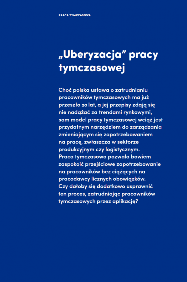 „Uberyzacja” pracy tymczasowej