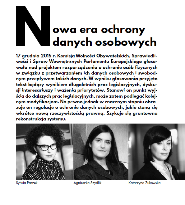 Nowa era ochrony danych osobowych