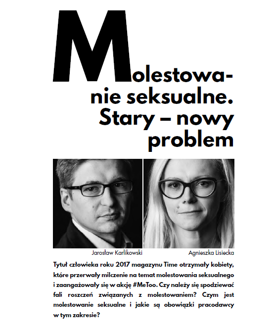 Molestowanie seksualne. Stary – nowy problem