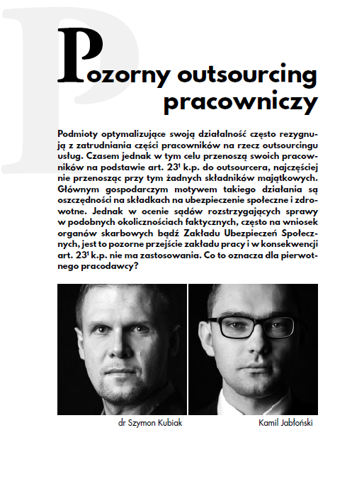 Pozorny outsourcing pracowniczy