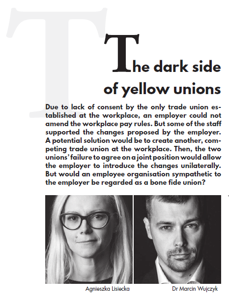 The dark side of yellow unions