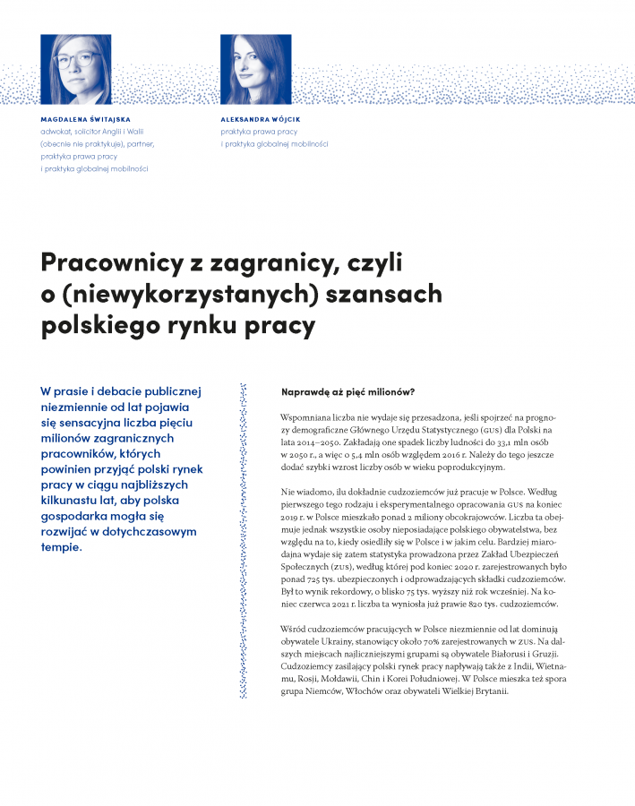 Pracownicy z zagranicy, czyli o (niewykorzystanych) szansach polskiego rynku pracy